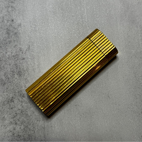 Vintage🔥Cartier🔥Gold Plated Textured Lighter - Picture 3 of 10